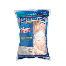 Garnélarák koktél melegvízi  100/200 20% glazúr  kg